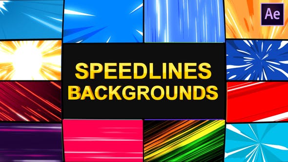 Speedlines Backgrounds | After Effects - Download 25924368 Videohive