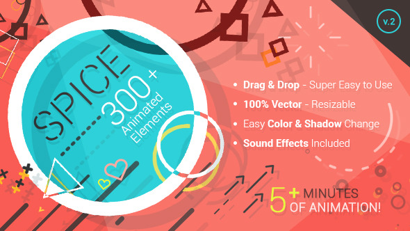 SPICE 300+ Animated Elements - Download Videohive 10906735