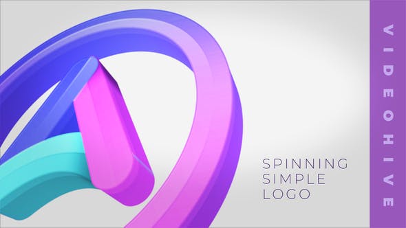 Spinning Simple Logo - Videohive Download 24599833