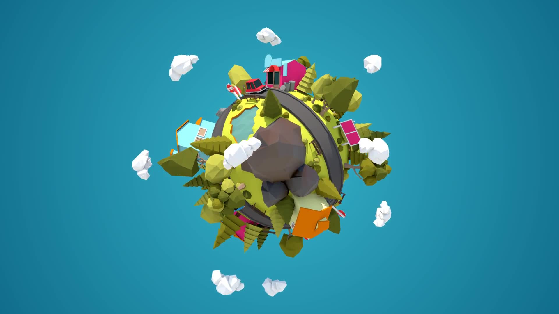 Spinning Tiny Planet (4K) - Download Videohive 20983071