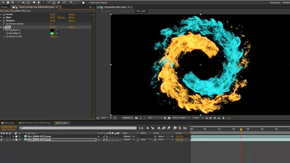 Spiral Fire Logo Videohive 21072499 After Effects Image 6