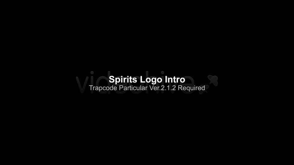 Spirits Logo Intro Videohive 2422712 After Effects Image 1