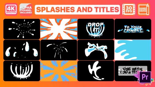 Splash And Titles | Premiere Pro MOGRT - 26283509 Download Videohive