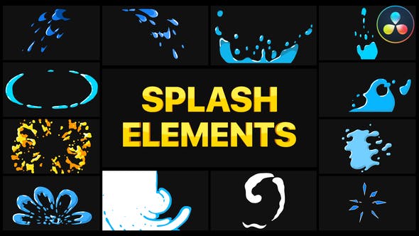 Splash Elements | DaVinci Resolve - Download 37724434 Videohive
