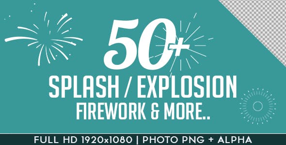 Splash Explosion Fireworks Animated Shapes - Download Videohive 17106711