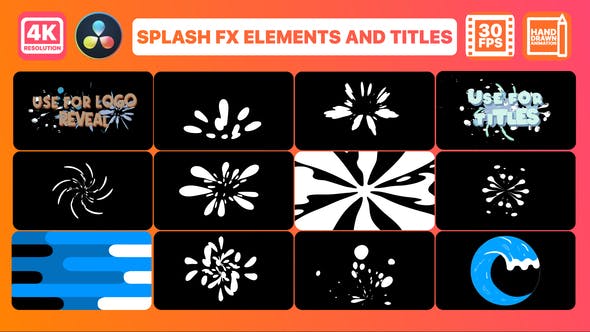 Splash FX Pack for DaVinci Resolve - Download Videohive 38960692