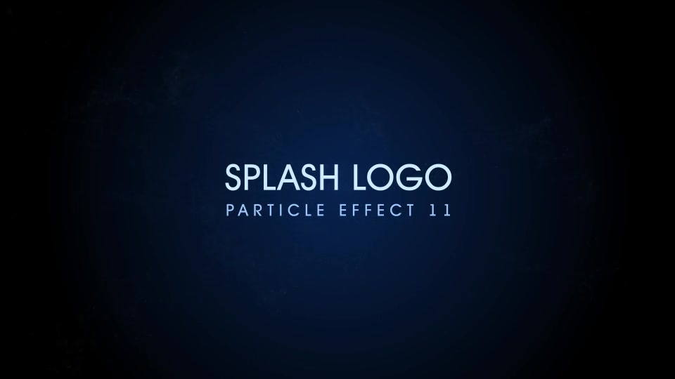 Splash Logo Particle Effect 11 - Download Videohive 13500698