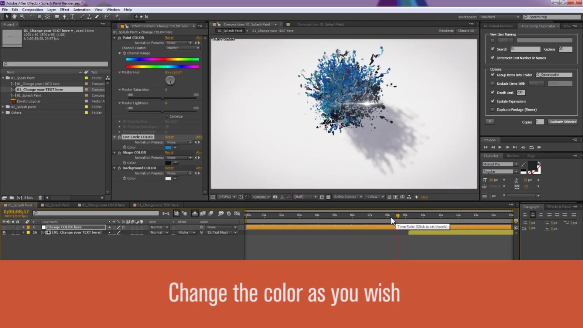Splash Paint Logo Reveal Videohive 13513878 After Effects Image 10