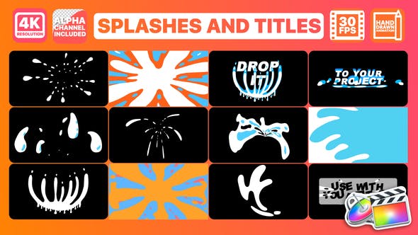 Splashes And Titles | FCPX - Download 26295752 Videohive