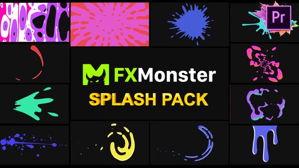 Splashes Pack | Premiere Pro MOGRT - 26142187 Download Videohive