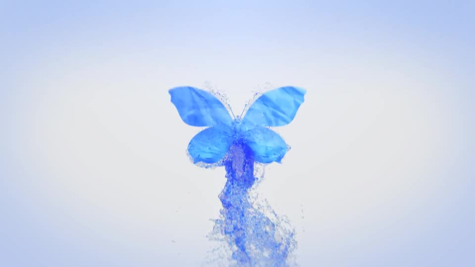 Splashing Butterfly Logo Reveal - Download Videohive 14328166