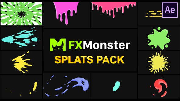 Splats Pack | After Effects - Videohive 25987344 Download