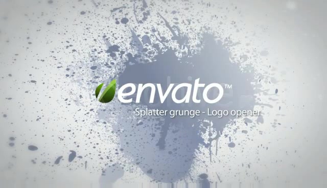 Splatter grunge Logo opener AE project - Download Videohive 130221