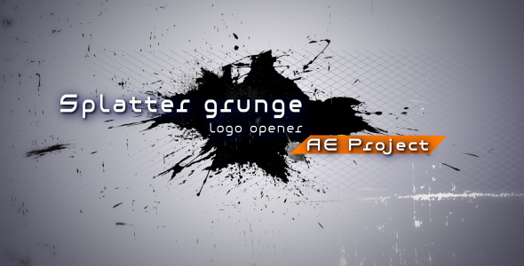 Splatter grunge Logo opener AE project - Download Videohive 130221