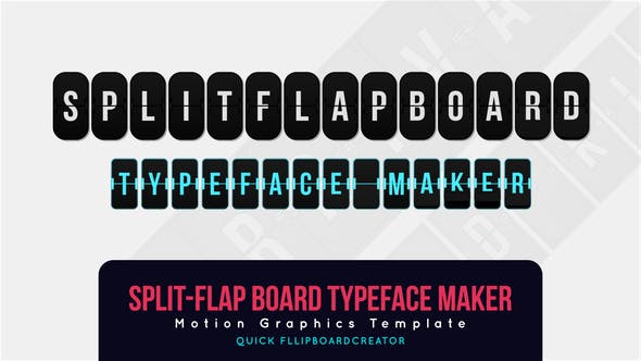 Split Flab Board Typeface Maker - Download 25946373 Videohive