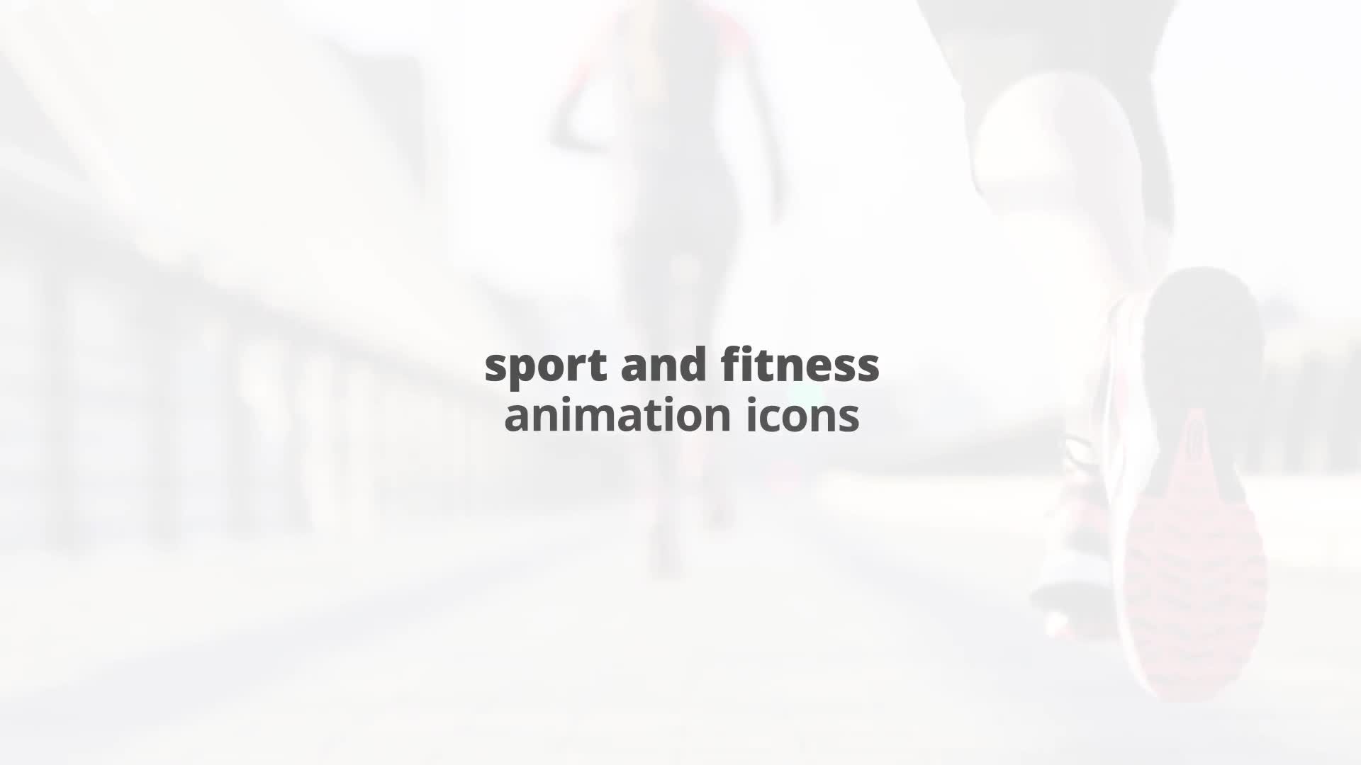 Sport and Fitness Flat Animated Icons Videohive 24429437 After Effects Image 1