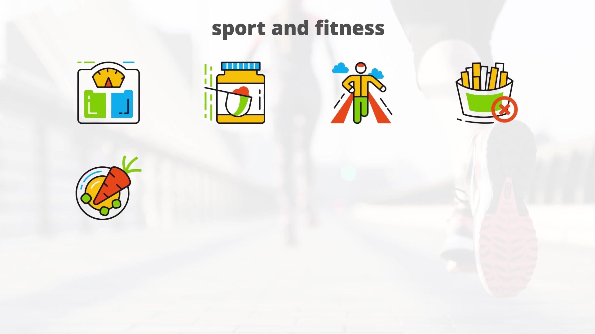 Sport and Fitness Flat Animated Icons Videohive 24429437 After Effects Image 5