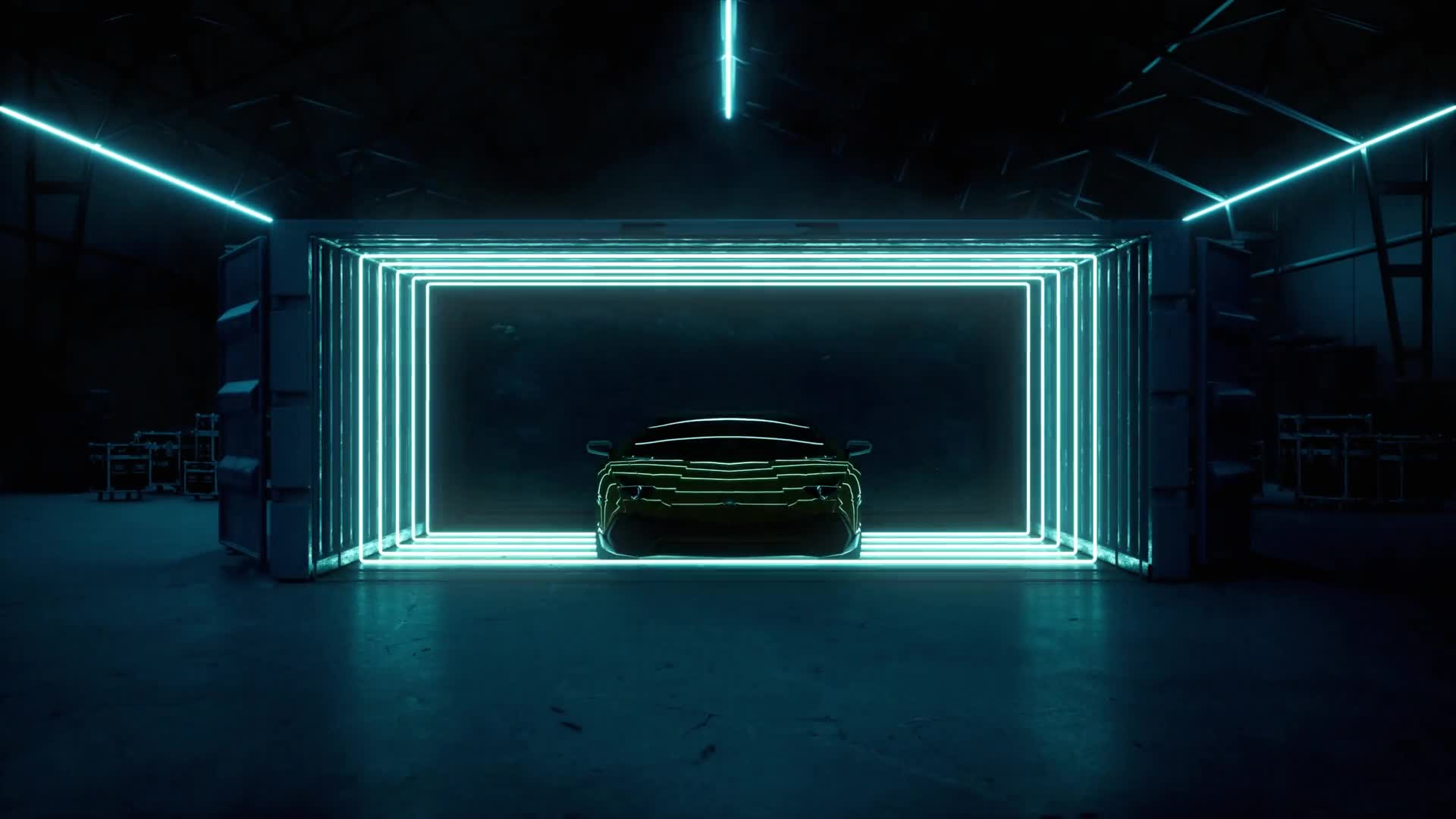 Sport Car Neon Logo Videohive 33213440 After Effects Image 2
