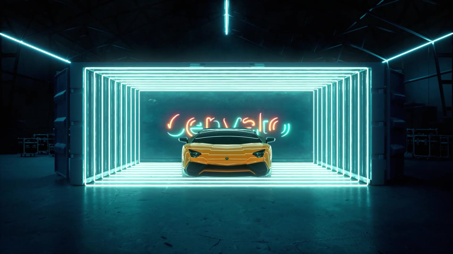 Sport Car Neon Logo Videohive 33213440 After Effects Image 5