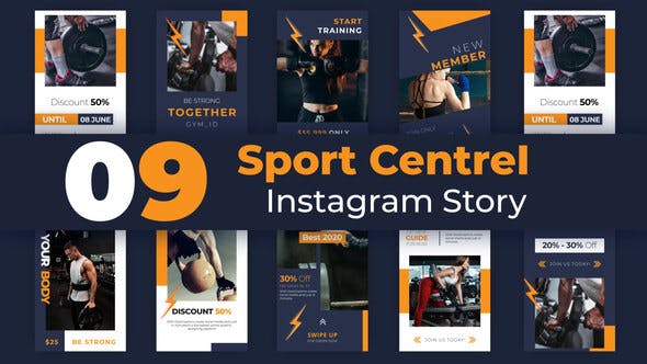 Sport Centre Instagram Story Pack - 33221674 Videohive Download