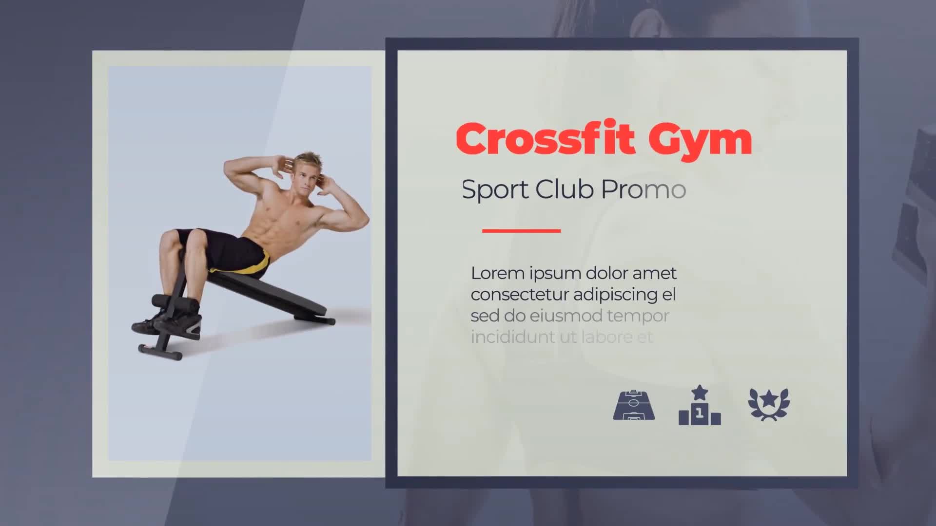 Sport Club Crossfit Fitness Gym Videohive 23641288 After Effects Image 1