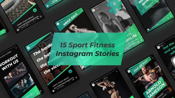 Sport Fitness Instagram Stories - 24128185 Download Videohive