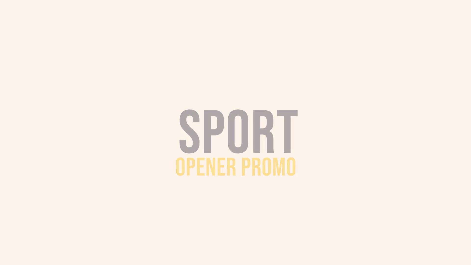 Sport Opener Promo Videohive 24567631 After Effects Image 1