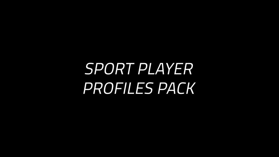 Sport Player Profiles Pack Videohive 25591541 After Effects Image 1