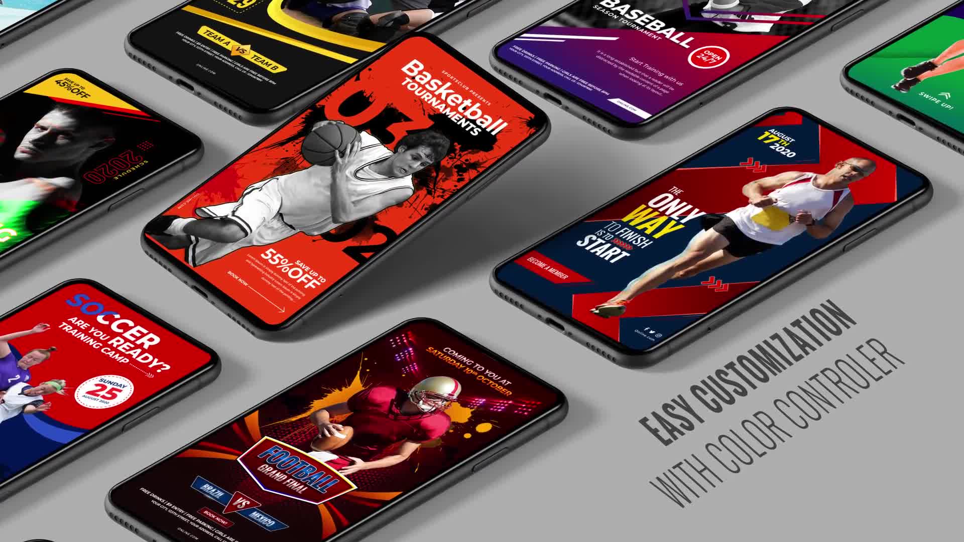 Sport Promo Instagram Stories Videohive 29687017 After Effects Image 9