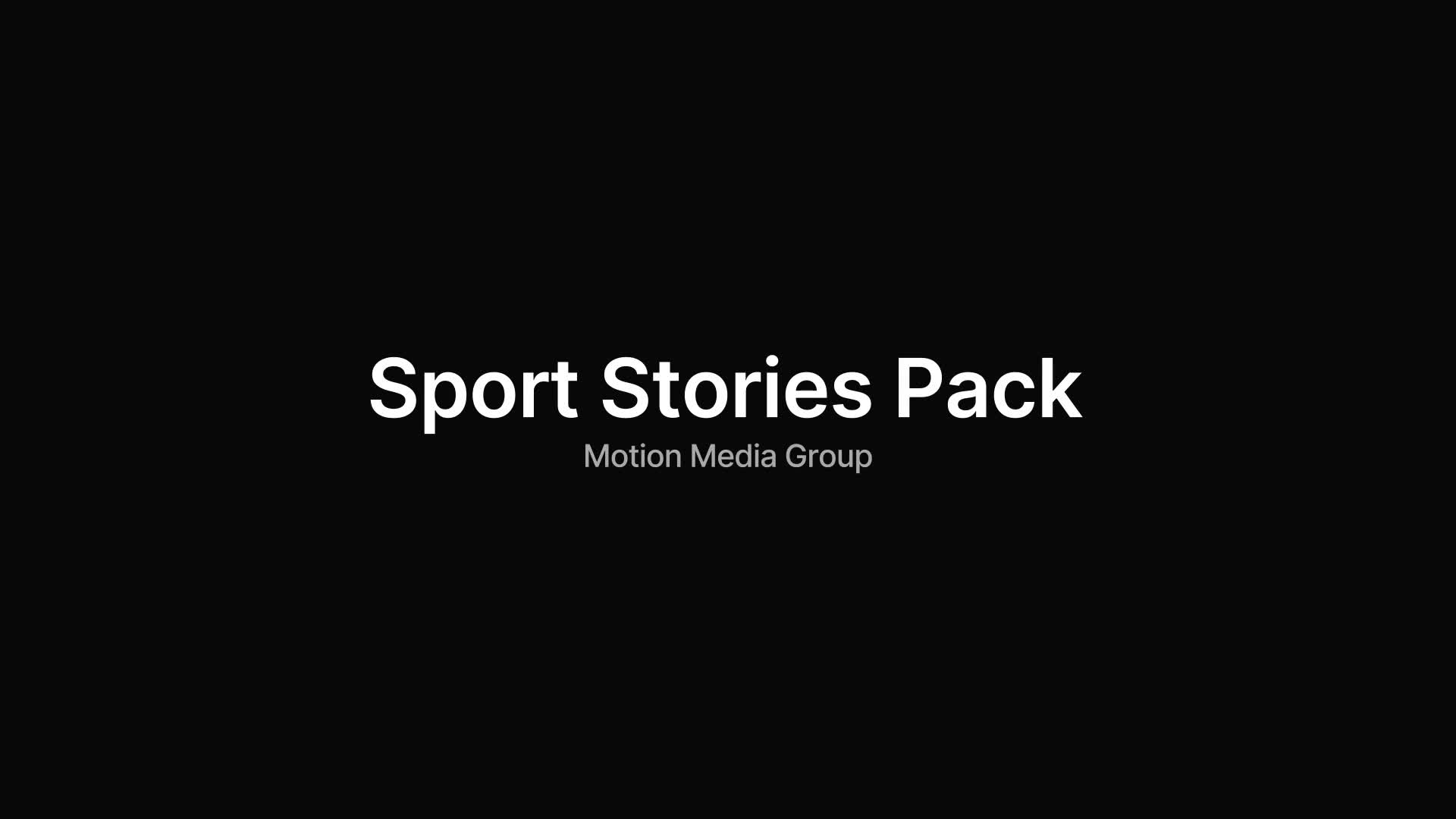 Sport Promo Stories Videohive 33124794 After Effects Image 1