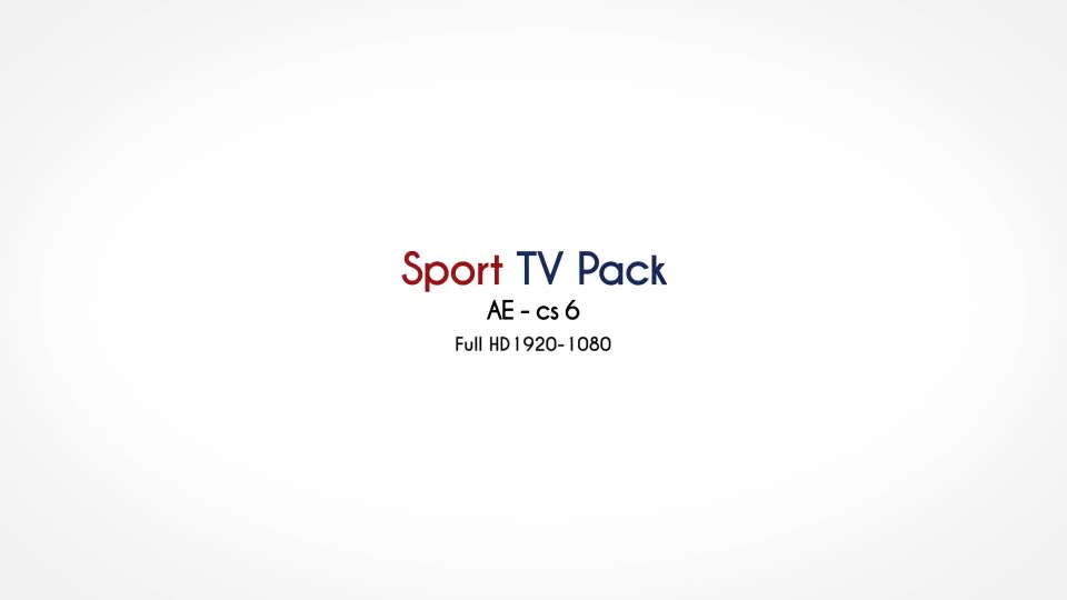 Sport TV Pack Videohive 14183591 After Effects Image 1