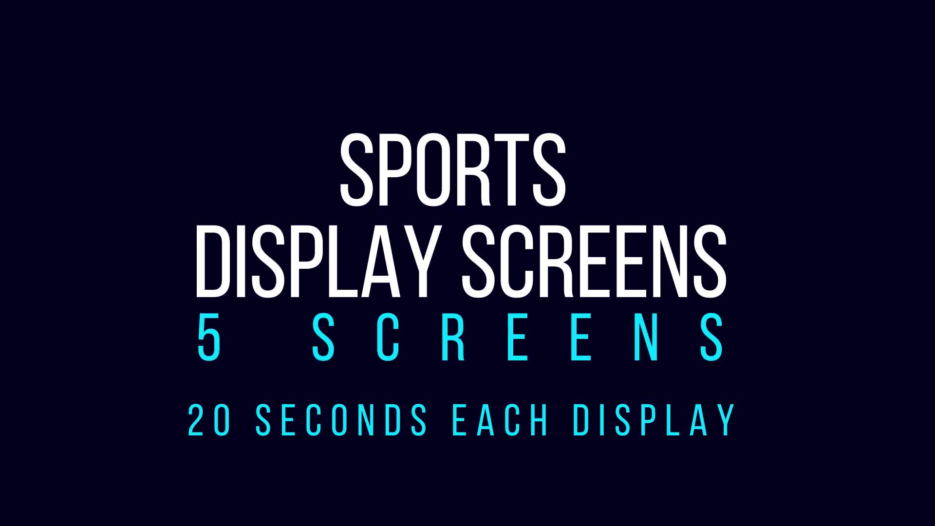 Sports Display Screens Videohive 25936480 After Effects Image 1