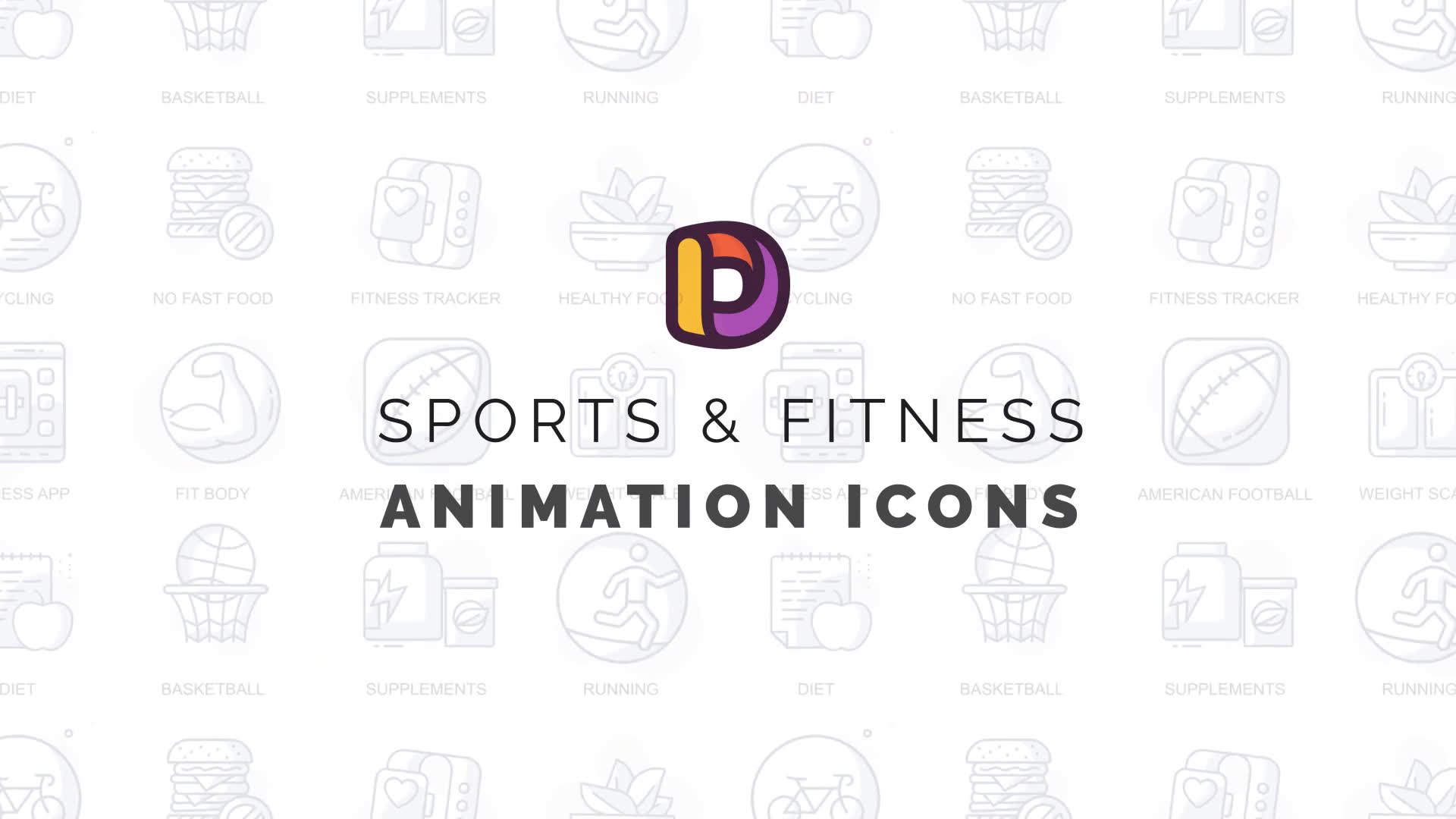 Sports & Fitness Animation Icons Videohive 32812776 After Effects Image 2