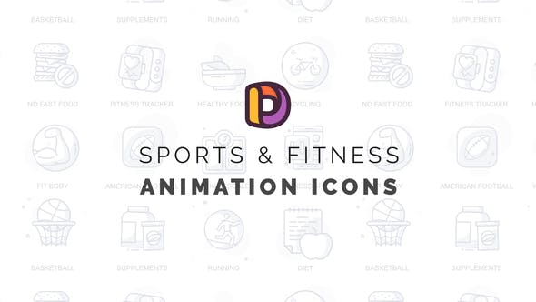 Sports & Fitness Animation Icons - Download Videohive 32812776