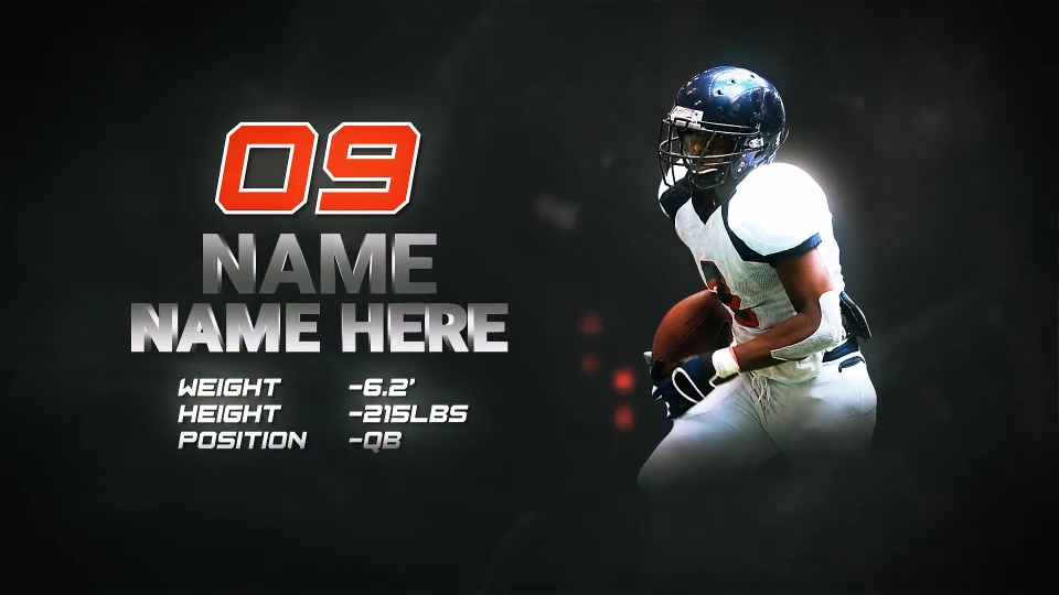 Sports Player Profile // Sports Team Intro Videohive 47541086 After Effects Image 10