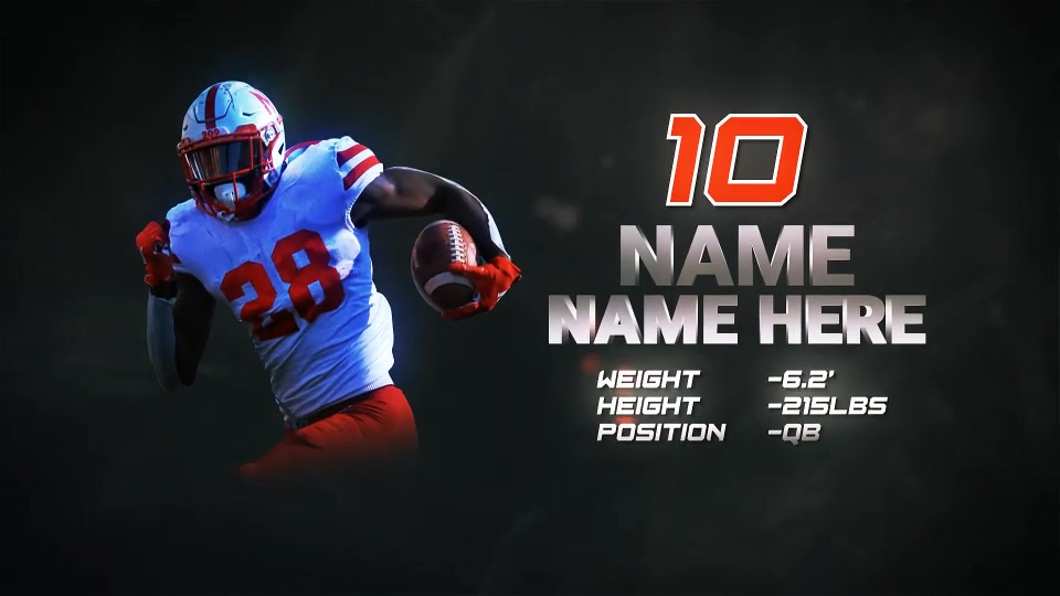 Sports Player Profile // Sports Team Intro Videohive 47541086 After Effects Image 11