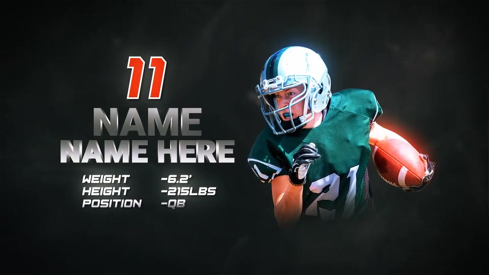 Sports Player Profile // Sports Team Intro Videohive 47541086 After Effects Image 12