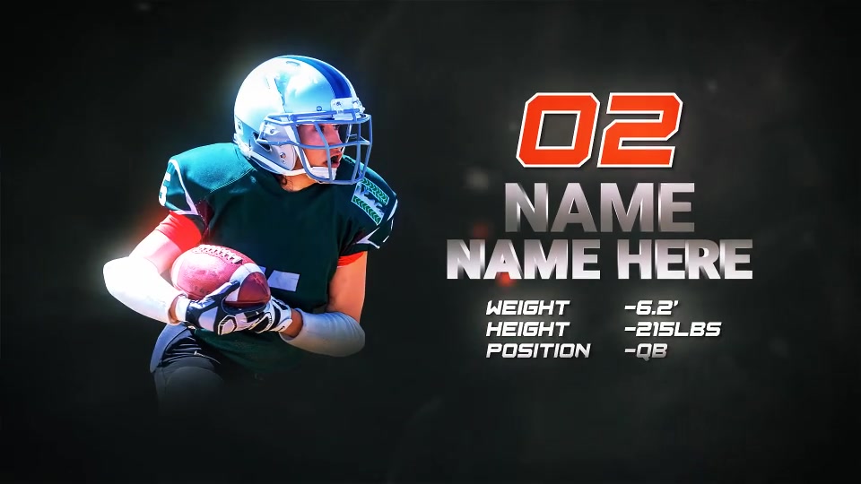 Sports Player Profile // Sports Team Intro Videohive 47541086 After Effects Image 3