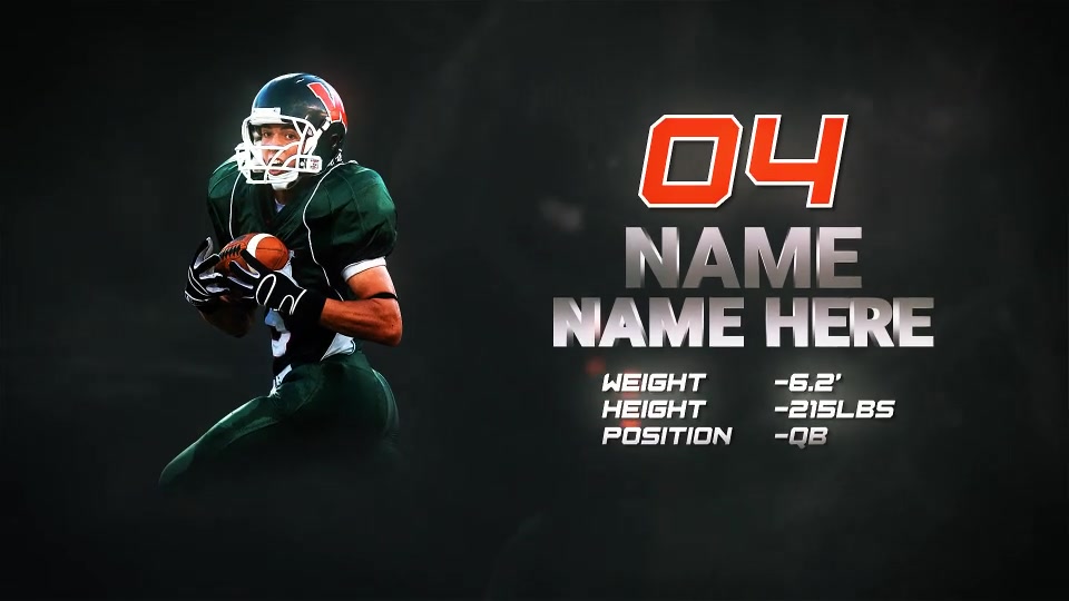 Sports Player Profile // Sports Team Intro Videohive 47541086 After Effects Image 5