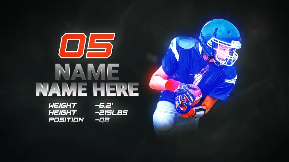 Sports Player Profile // Sports Team Intro Videohive 47541086 After Effects Image 6