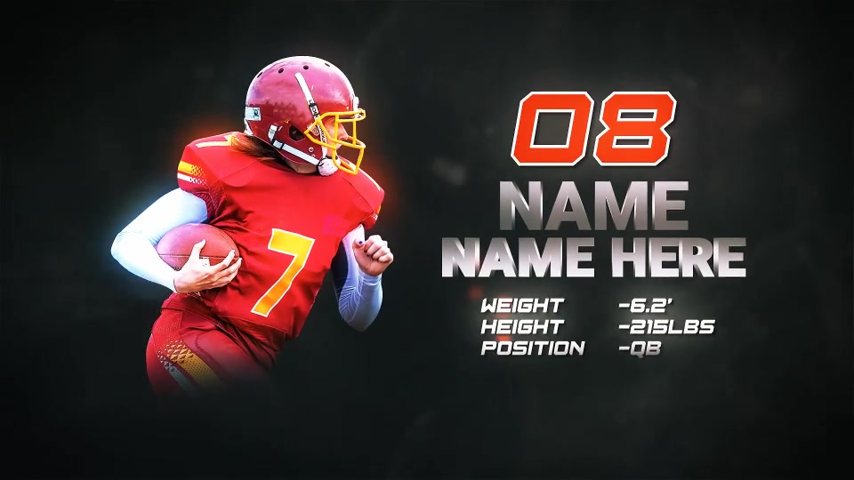 Sports Player Profile // Sports Team Intro Videohive 47541086 After Effects Image 9