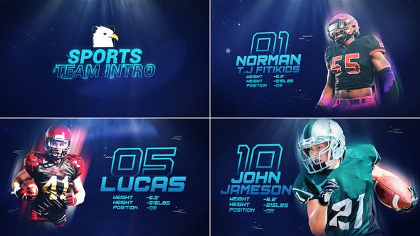 Sports Team Player Intro || Player Profiles || Player Introducing - Videohive 35290888 Download