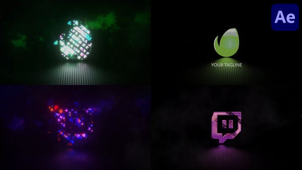 Square Glitch Logo for After Effects - Download Videohive 39206776