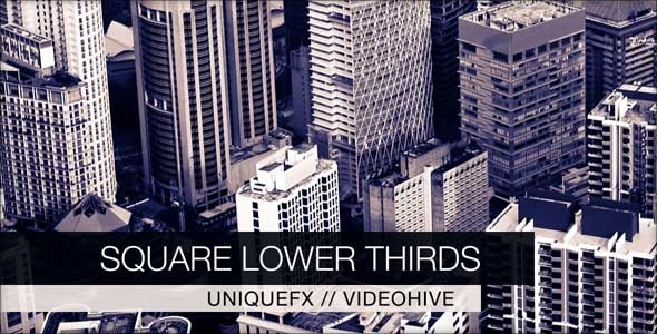Square Lower Thirds - Download Videohive 3057449
