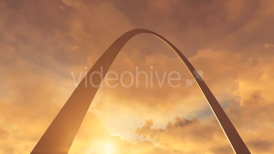 St. Louis Gateway Arch Beautiful Sunset - Download Videohive 19596718