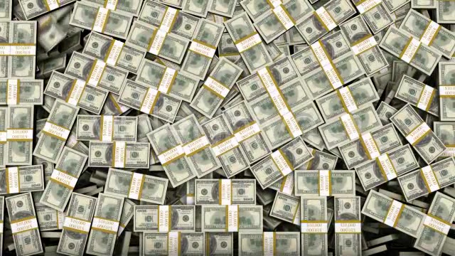 Stacked Bundles Of $100 Bills Fill Screen Overlay - Download Videohive 3111614