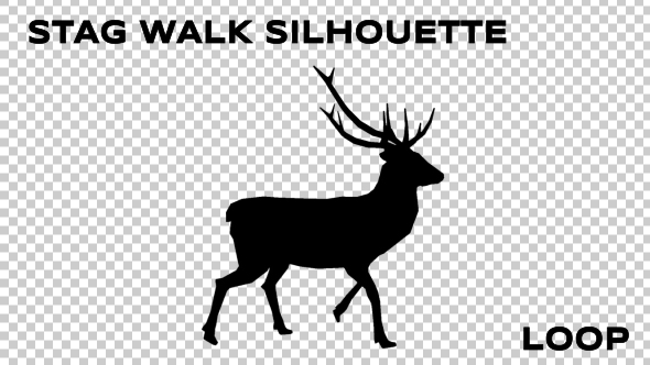 Stag Walk Silhouette - Download Videohive 19882054