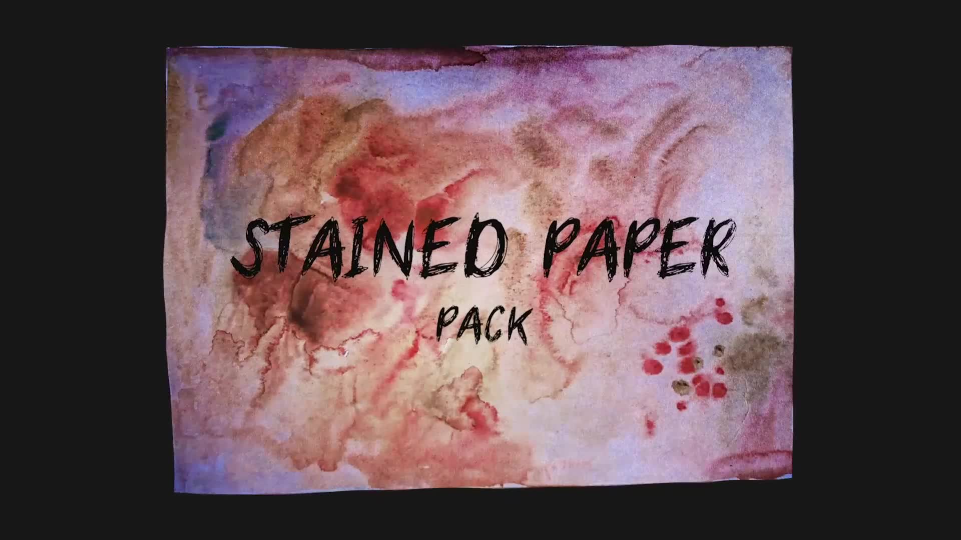 Stained Paper. Logo And Titles Videohive 35847039 Premiere Pro Image 1