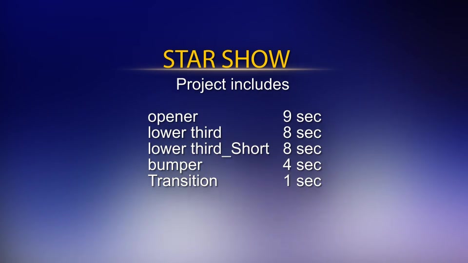 Star Music Show Package Videohive 22596280 After Effects Image 10