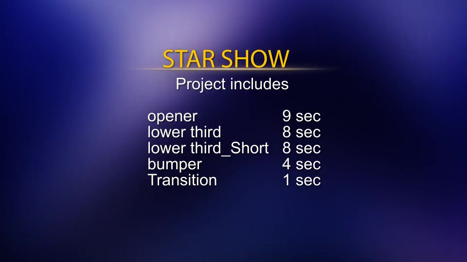 Star Music Show Package Videohive 22596280 After Effects Image 9